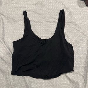 Aerie Black Top with Sports Bra built in.